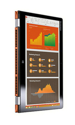 Lenovo Yoga 3 14  Convertible Laptop, Intel Core i5, 4GB RAM, 500GB + 8GB SSHD, 14  Touch Screen Orange